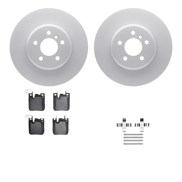 R1 Concepts WDTH1-31072 Brake Rotors - Carbon Coated W/ Euro Ceramic Pads & Hdw